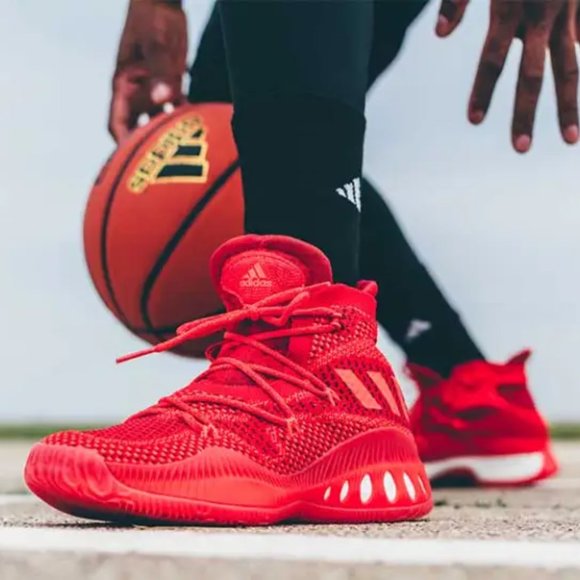 Adidas Geofit Red Crazy Explosive Ultra Boost 7 Mid Top Basketball Shoes Sneak…